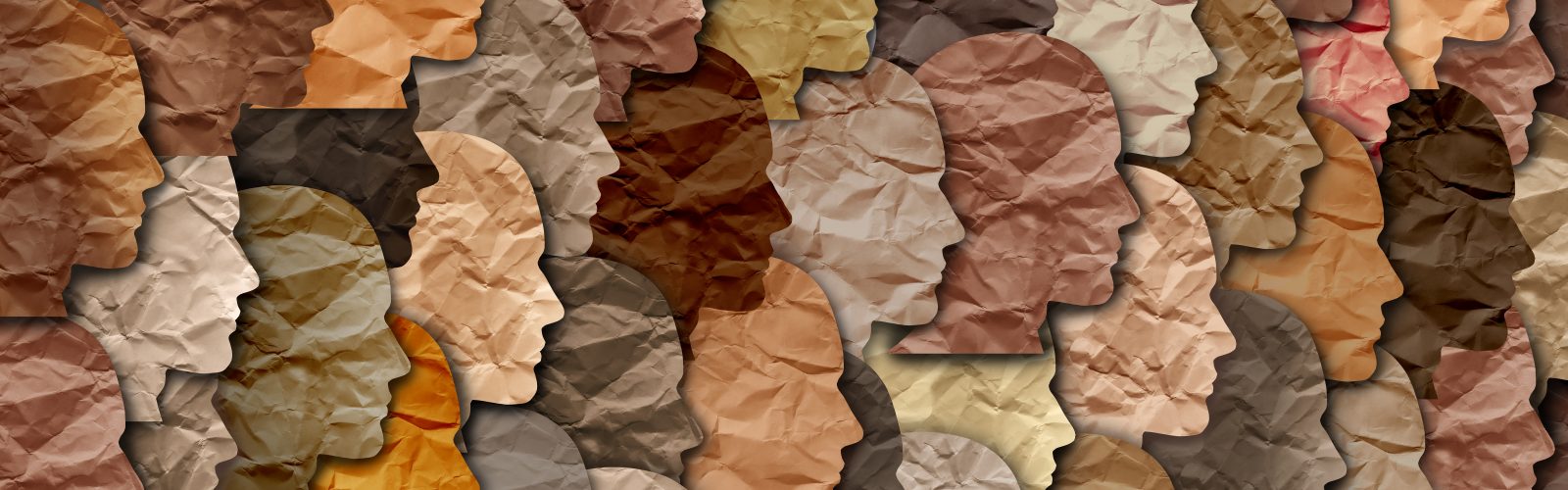 Artistic representation of multiracial faces